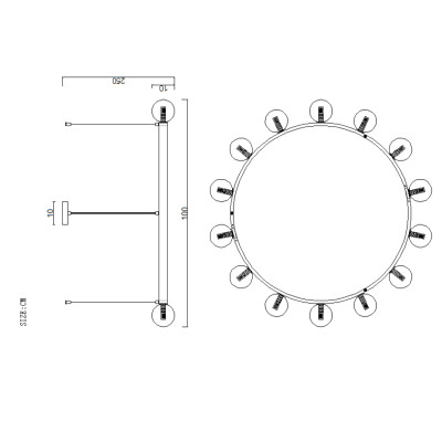 Подвесная люстра DESTINY CH D100