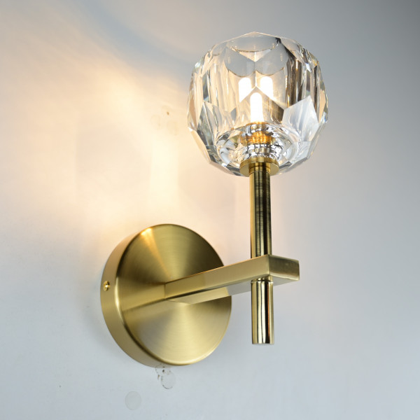 Бра Boule de Cristal Single Sconce Brass от ImperiumLoft