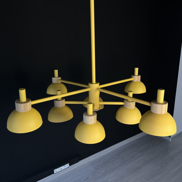 Люстра на штанге FANTA A 8 lights Yellow от ImperiumLoft