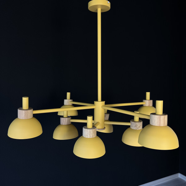 Люстра на штанге FANTA A 8 lights Yellow от ImperiumLoft