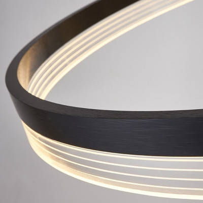 Потолочный светильник ALMER CH D40+50+60 Black