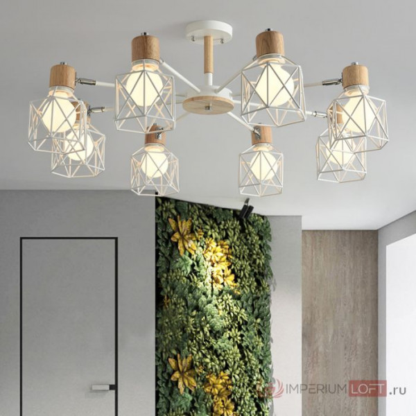 Потолочная люстра CORF B3 Yellow 8 lamps от ImperiumLoft