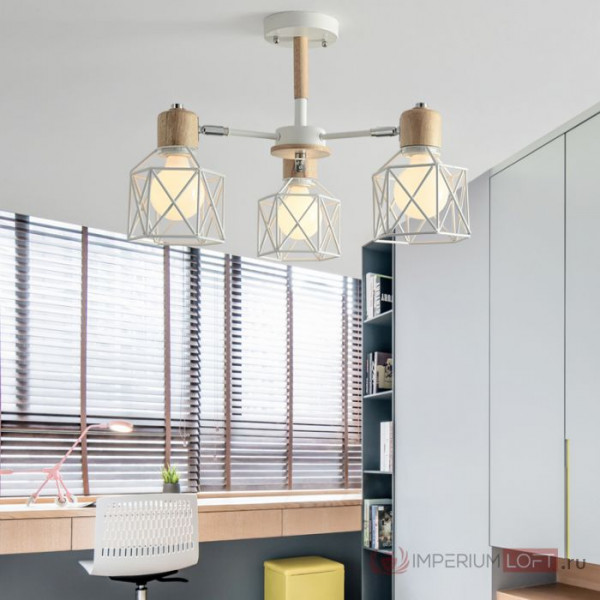 Потолочная люстра CORF B3 Yellow 5 lamps от ImperiumLoft