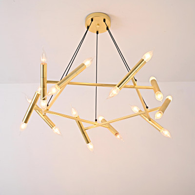 Подвесная люстра JONATHAN BROWNING Le Pentagone Chandelier 20 Light