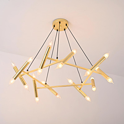 Подвесная люстра JONATHAN BROWNING Le Pentagone Chandelier 20 Light