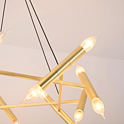 Подвесная люстра JONATHAN BROWNING Le Pentagone Chandelier 20 Light