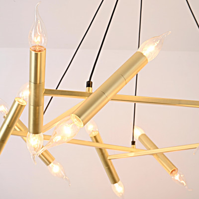 Подвесная люстра JONATHAN BROWNING Le Pentagone Chandelier 20 Light