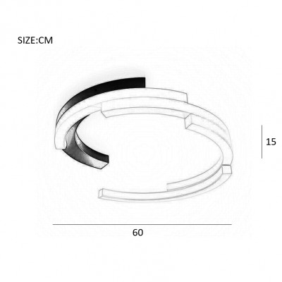 Потолочный светильник VIMA D60 Basic black