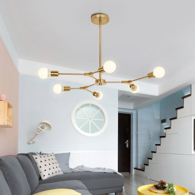 Люстра на штанге LATE D103 Black