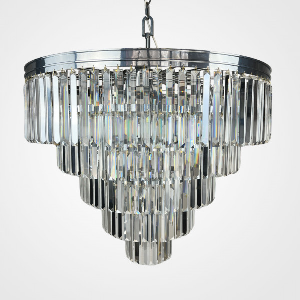 Люстра RH 1920s Odeon Clear Glass Fringe Chandelier D80 chrome от ImperiumLoft