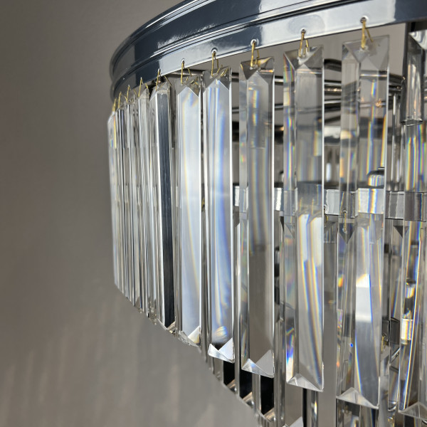 Люстра RH 1920s Odeon Clear Glass Fringe Chandelier D80 chrome от ImperiumLoft