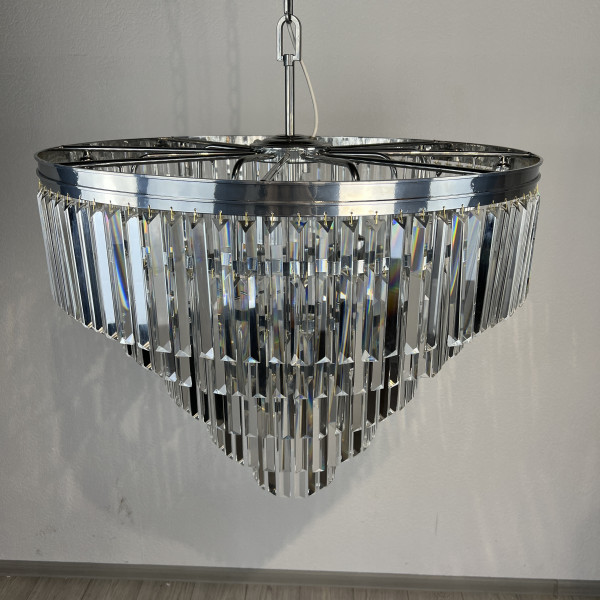 Люстра RH 1920s Odeon Clear Glass Fringe Chandelier D80 chrome от ImperiumLoft