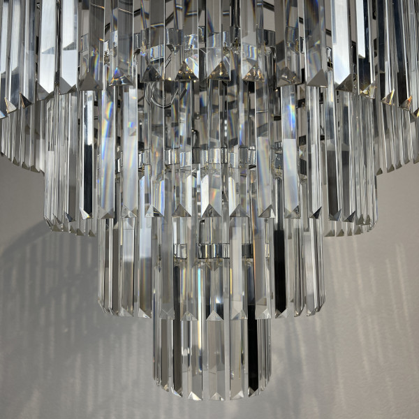 Люстра RH 1920s Odeon Clear Glass Fringe Chandelier D80 chrome от ImperiumLoft