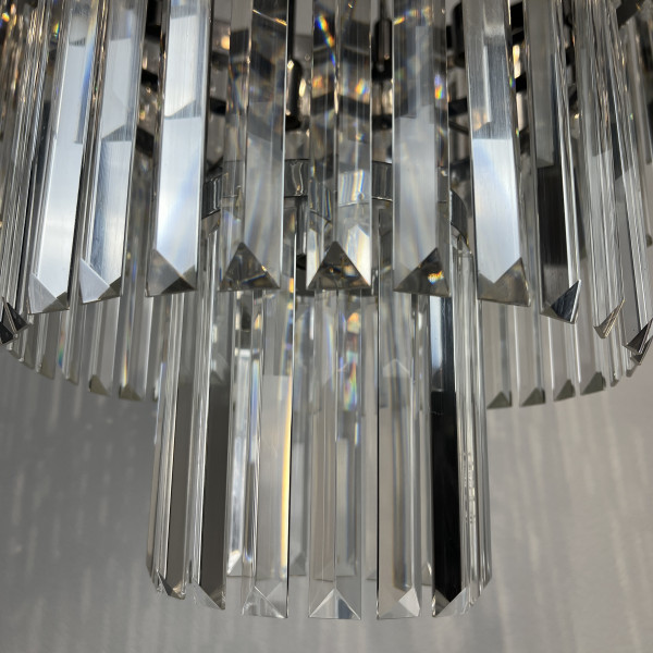 Люстра RH 1920s Odeon Clear Glass Fringe Chandelier D80 chrome от ImperiumLoft