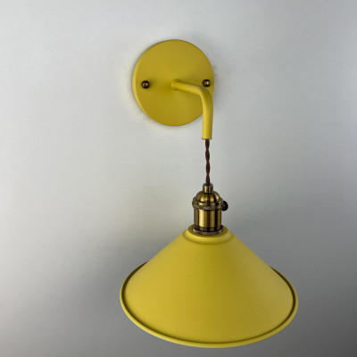 Бра с подвесным плафоном BRAID WALL Yellow