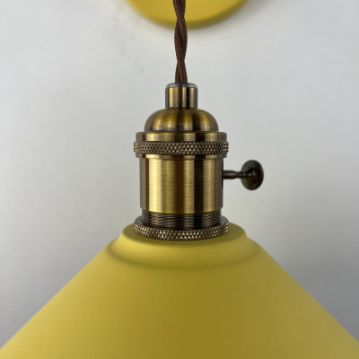 Бра с подвесным плафоном BRAID WALL Yellow