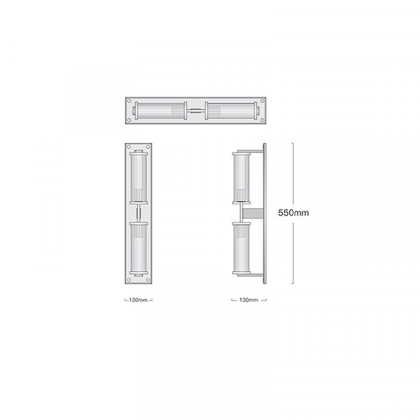 Настенный светильник (бра) Alouette linear sconce от ImperiumLoft