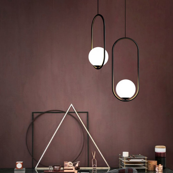 Подвесной светильник Matthew McCormick hoop 50 Silver MILA Pendant от ImperiumLoft