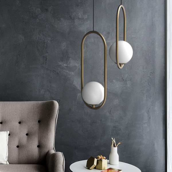 Подвесной светильник Matthew McCormick hoop 50 Silver MILA Pendant от ImperiumLoft