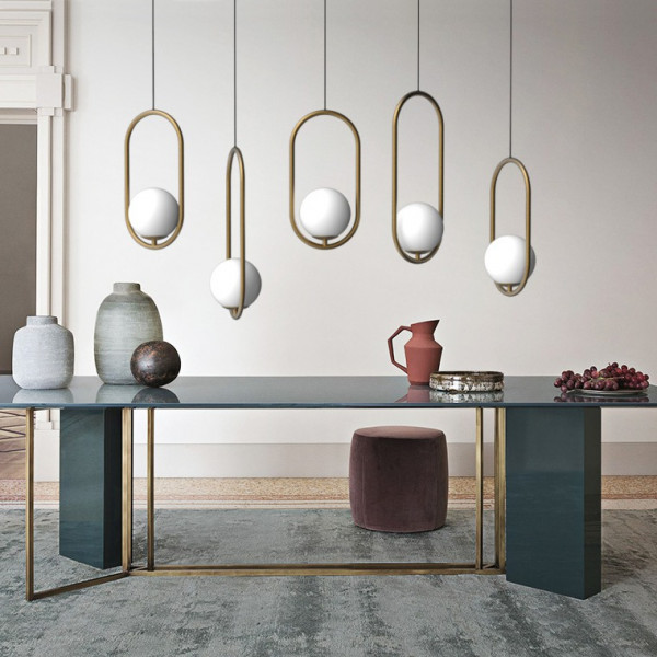 Подвесной светильник Matthew McCormick hoop 50 Silver MILA Pendant от ImperiumLoft