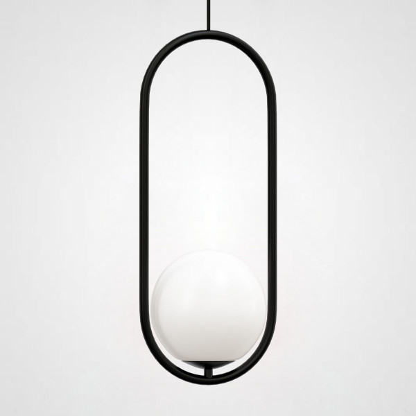 Подвесной светильник Matthew McCormick hoop 50 Black MILA Pendant от ImperiumLoft