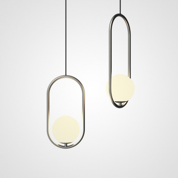 Подвесной светильник Matthew McCormick hoop 50 Black MILA Pendant от ImperiumLoft