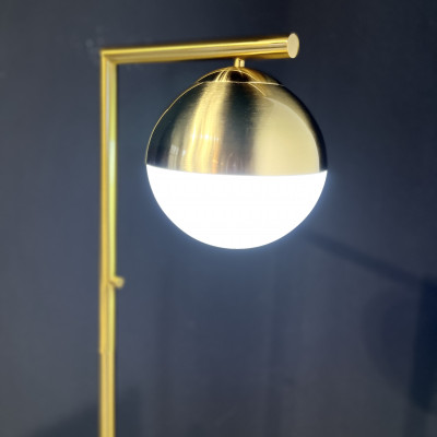 Торшер Geneva Single Glass Globe Floor Lamp