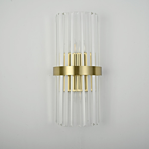 Бра Odeon Clear Glass Gold metal Wall Lamp от ImperiumLoft