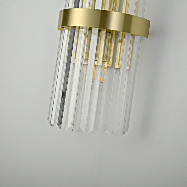 Бра Odeon Clear Glass Gold metal Wall Lamp от ImperiumLoft