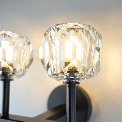 Бра Boule de Cristal Double Sconce Brass Черный