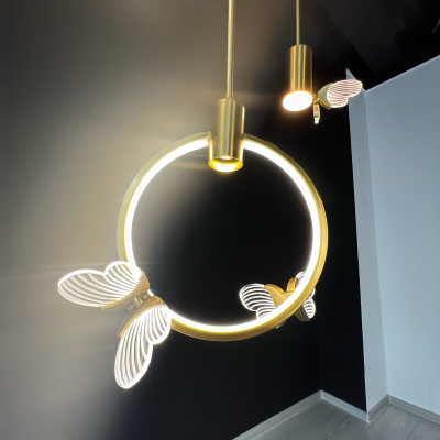 Подвесной светильник BABETTA RING 2 brass 4000К