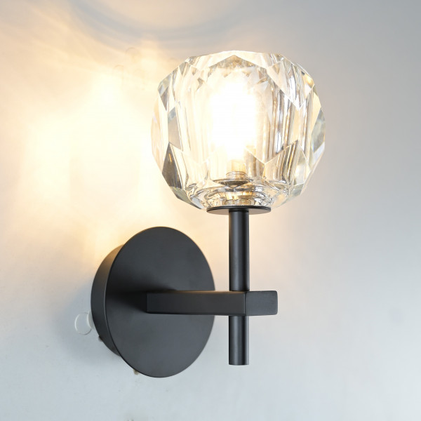 Бра Boule de Cristal Single Sconce Black от ImperiumLoft