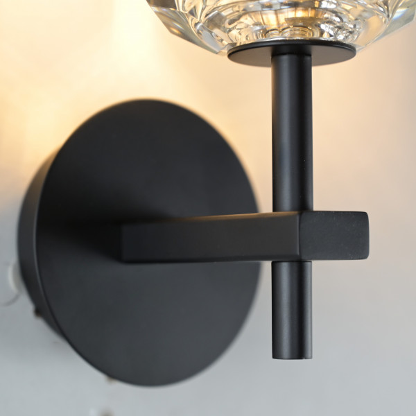 Бра Boule de Cristal Single Sconce Black от ImperiumLoft