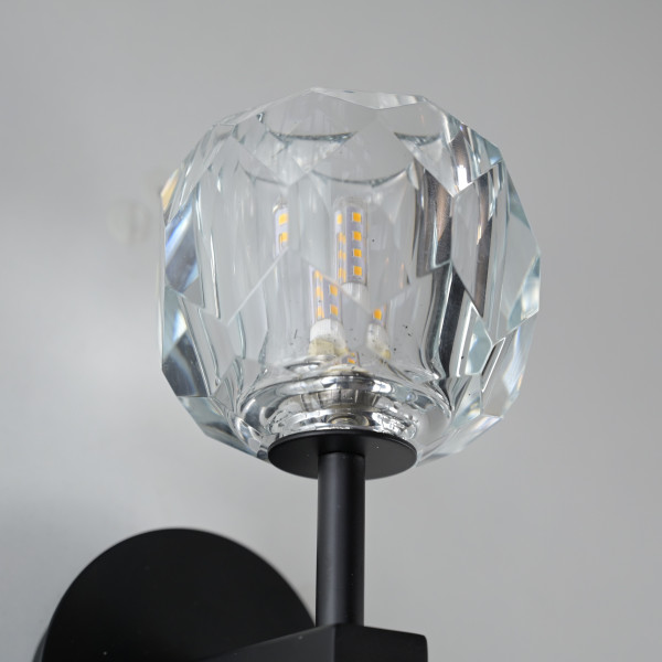 Бра Boule de Cristal Single Sconce Black от ImperiumLoft