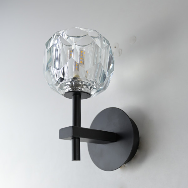 Бра Boule de Cristal Single Sconce Black от ImperiumLoft