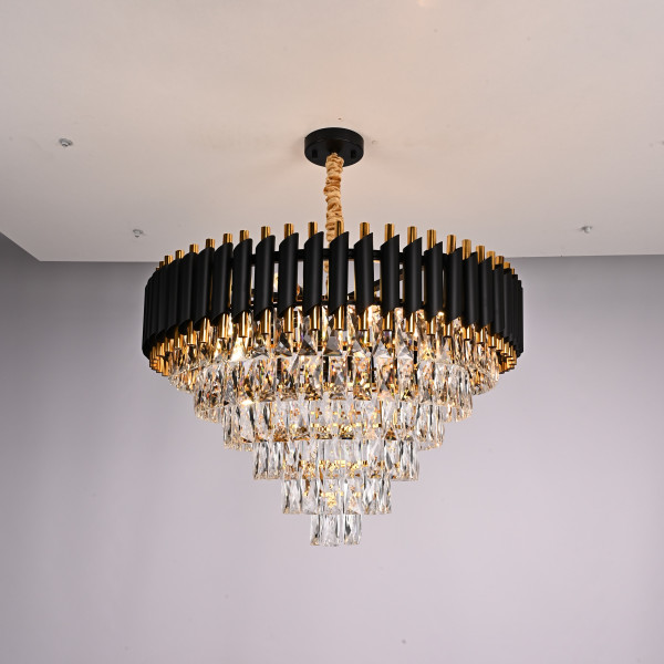 Подвесная люстра Empire Black Chandelier Crystal D 70 от ImperiumLoft