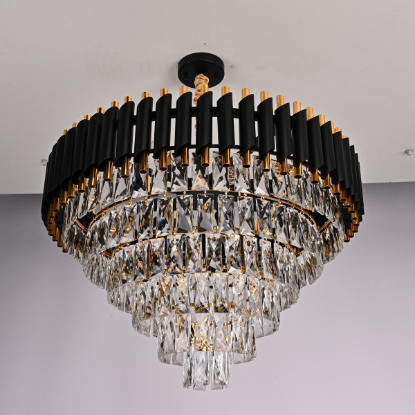 Подвесная люстра Empire Black Chandelier Crystal D 70 от ImperiumLoft