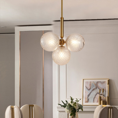 Подвесной светильник RAFFIN 4 Transparent Black