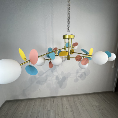 Потолочная люстра Light of MATISSE B D120 Gold Multicolor