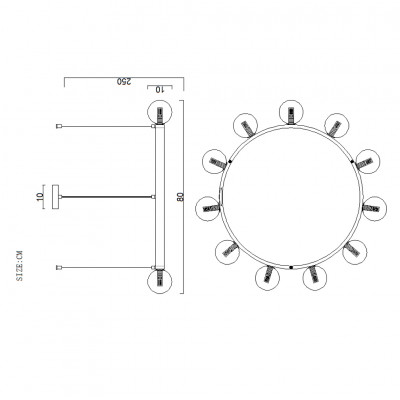 Подвесная люстра DESTINY CH D80