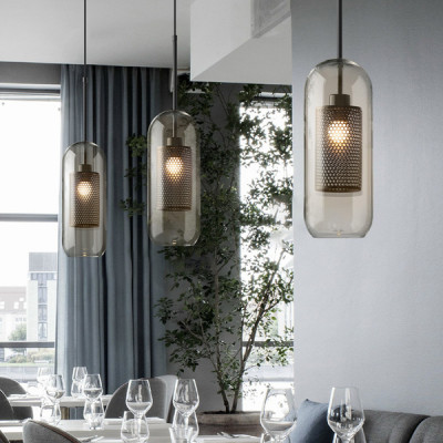 Подвесной светильник CATCH AMBER Pear L D30