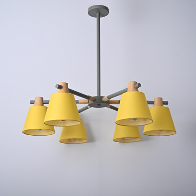 Люстра на штанге NATURA A YELLOW 6