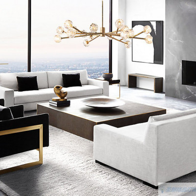 Люстра на штанге Boule De Cristal Round Chandelier 18