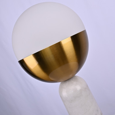Настольная лампа Marble Globe White 