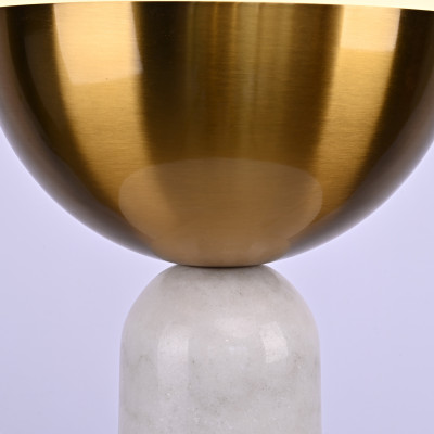Настольная лампа Marble Globe White 