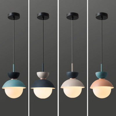 Подвесной светильник POMPON Белый - Черный