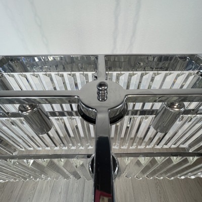 Подвесная люстра RH 1920S ODEON CLEAR GLASS FRINGE chrome