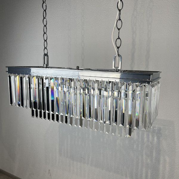 Люстра RH 1920S ODEON CLEAR GLASS FRINGE chrome от ImperiumLoft