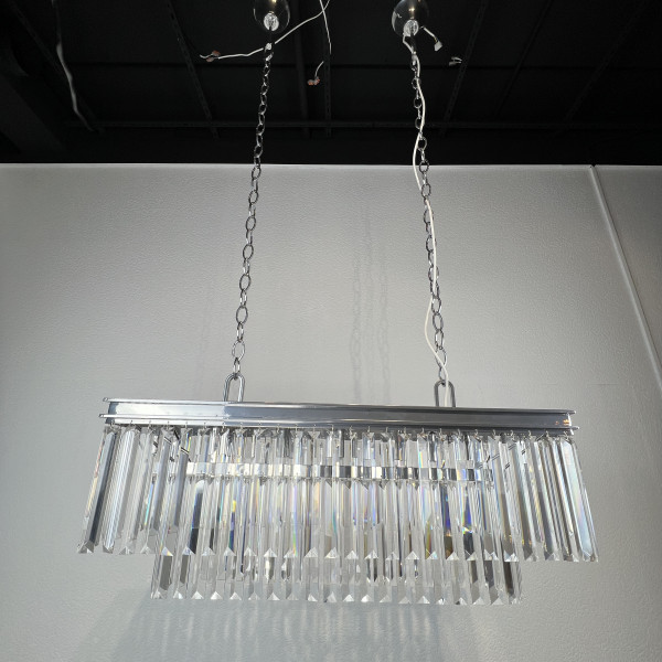 Люстра RH 1920S ODEON CLEAR GLASS FRINGE chrome от ImperiumLoft