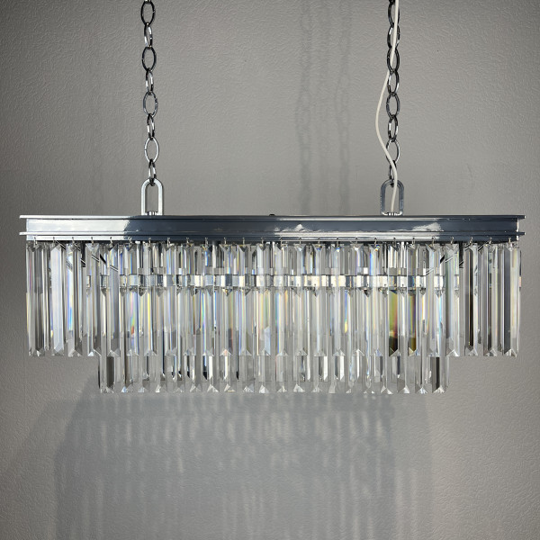 Люстра RH 1920S ODEON CLEAR GLASS FRINGE chrome от ImperiumLoft